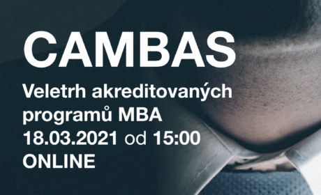 On – line veletrh programů MBA akreditovaných CAMBAS se koná 18. března 2021 za účasti IFTG