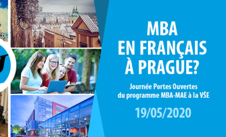 Den otevřených dveří  programu MBA v úterý 19.5. můžete absolvovat on-line i prezenčně od 17,00