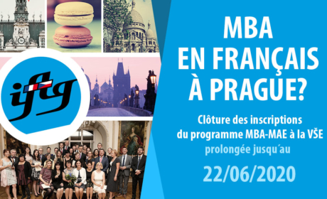 Prodloužení uzávěrky přihlášek do programu MBA_MAE do 22.6.2020