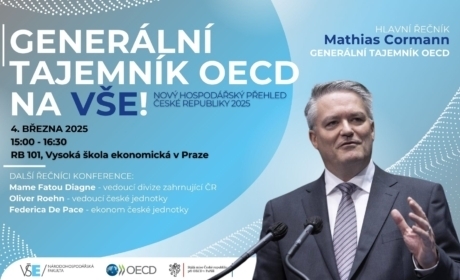 Pozvánka na prezentaci generálního tajemníka OECD Mathiase Cormanna / 4.3. od 15,00