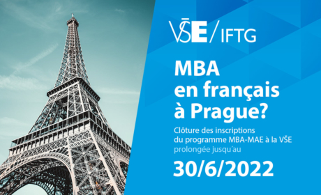 IFTG prodlužuje termín uzávěrky přihlášek do programu MBA_MAE do 30.6.2022