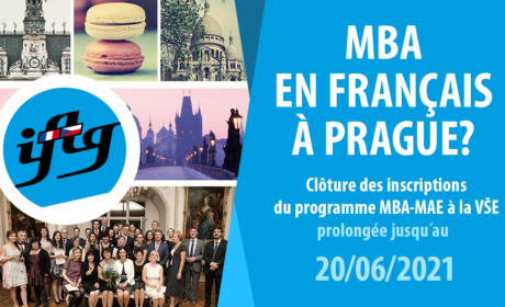 Prodloužení uzávěrky přihlášek do programu MBA_Master Management et Administration des Entreprises do 20. 6. 2021